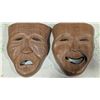 Image 1 : Carved Wood Comedy & Tragedy Theatre Masks