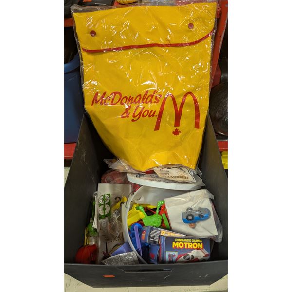 Bulk Lot of McDonald's Toys w/ Tomy Commando Gama Die Cast Vehicles