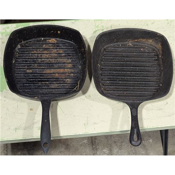 Lagostina & MasterClass Cast Iron Grill Pans - 2 Pc