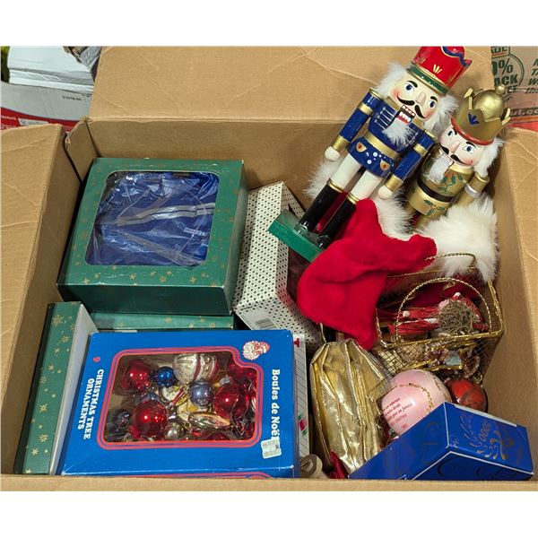 Bulk Christmas Lot - Nutcrackers, Variety Assorted Ornaments & More
