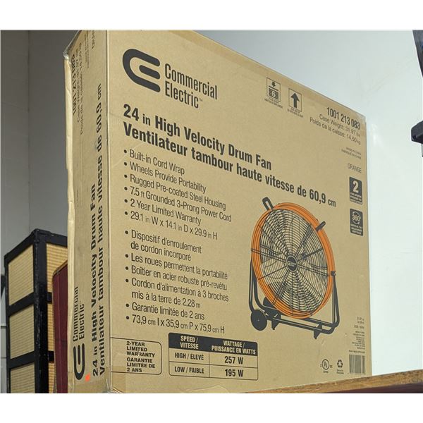 Commercial Electric High Velocity Drum Fan