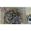 Image 2 : Jewelry Lot - Beaded Necklaces, Disco Ball Necklace, Painted Flaming Skull Plaque & More