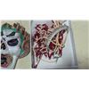 Image 4 : Jewelry Lot - Beaded Necklaces, Disco Ball Necklace, Painted Flaming Skull Plaque & More