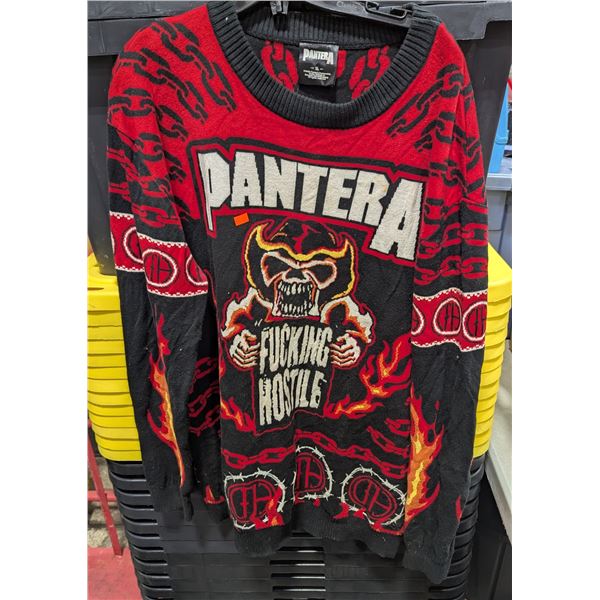 Pantera “F**king Hostile” Knit Sweater - Size XL