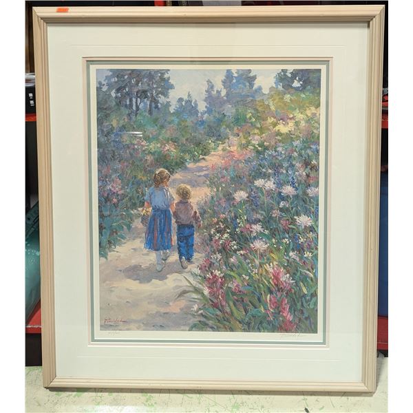 Jose Trinidad Signed Limited Edition Garden Print 423/450 - Framed
