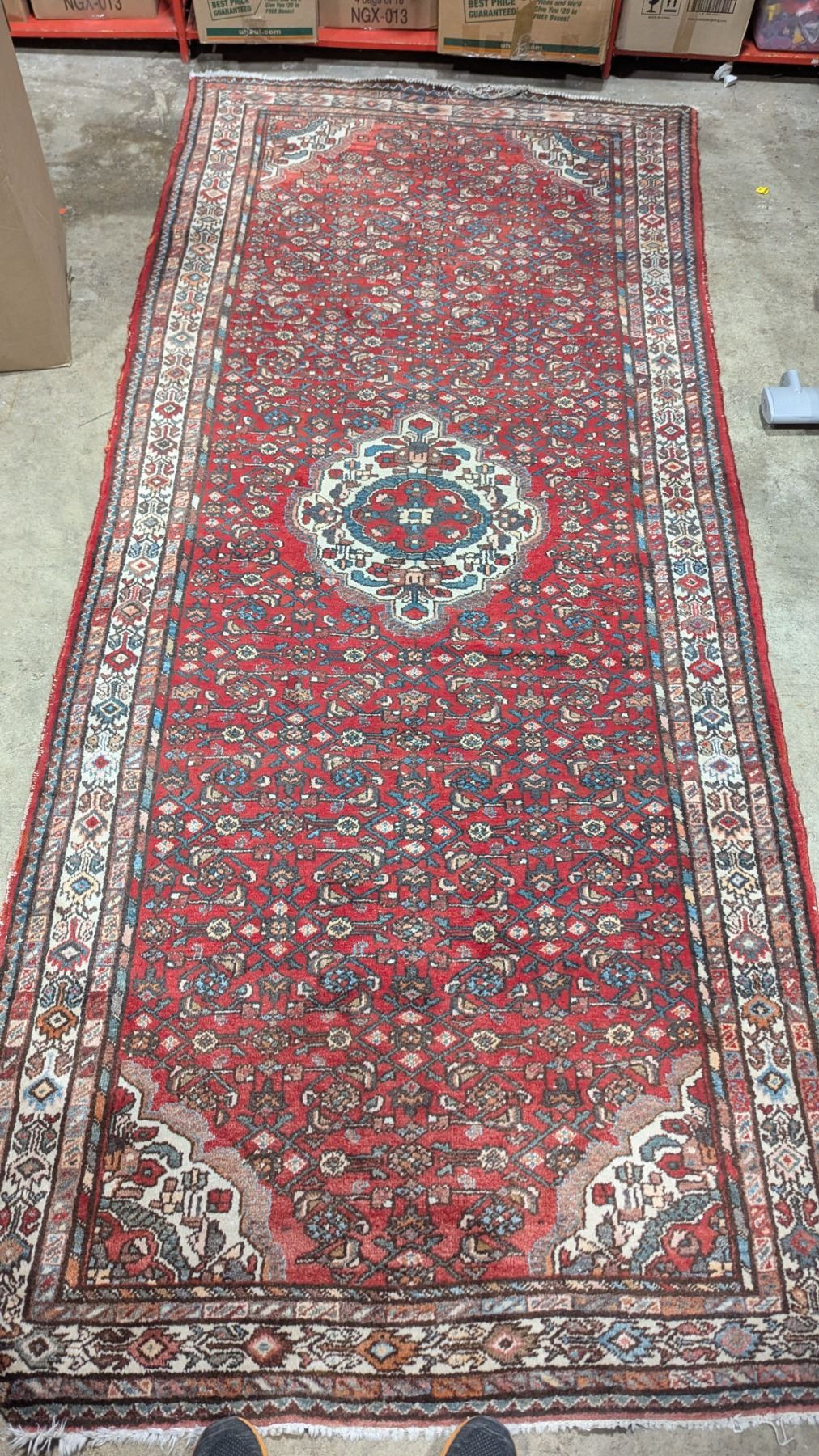Persian-Style Red Area Rug