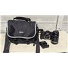 Image 1 : Canon EOS Rebel T7 Camera w/ EF-S Lens, Charger & Nikon Carry Bag