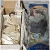 Image 1 : Ashton-Drake Galleries & Genuine Porcelain Collection Dolls w/ Plush Rabbit