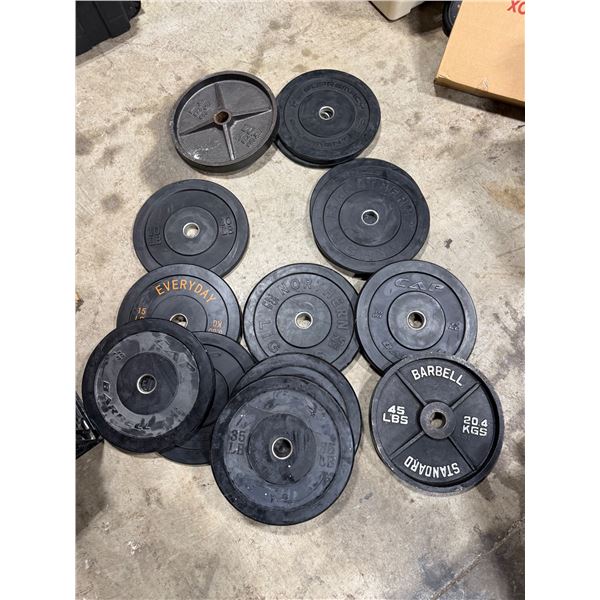 Assorted Barbell Weight Plates 10lb, 35lb, 45lb, & More w/ Cap, Everyday, Northern & More