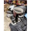 Image 4 : Assorted Golf Clubs w/ TaylorMade Burner SuperFast, Hippo, Adams Golf Bag & Push Cart