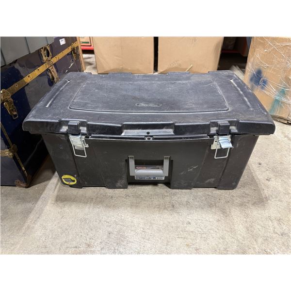 Large Sterilite Storage Bin w/ Assorted Power Tools Mastercraft Drill & More