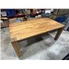 Image 1 : Rustic Solid Wood Farmhouse Dining Table