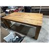 Image 3 : Rustic Solid Wood Farmhouse Dining Table