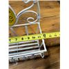 Image 5 : Ornate Metal Wall-Mount Basket Shelf w/ Scrollwork