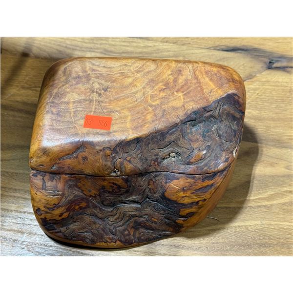 Boogie Beach BC Handcrafted Cedar Burl Keepsake Box