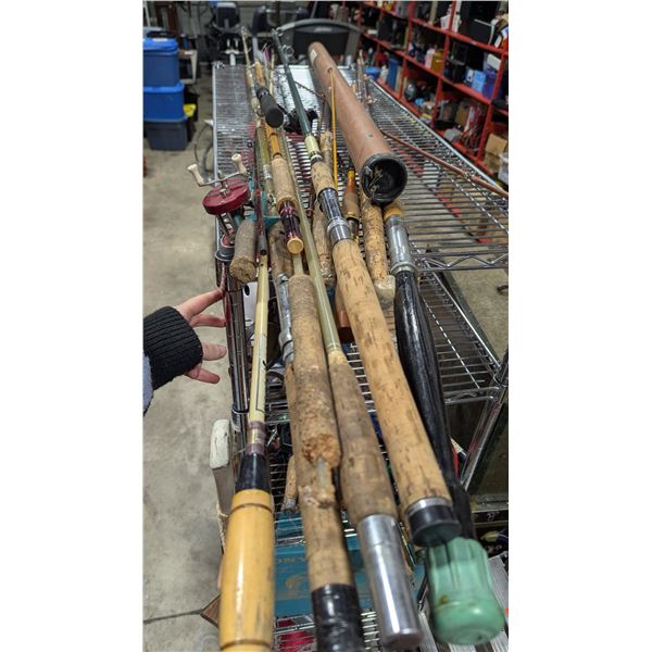 Assorted Fishing Rods & Reels