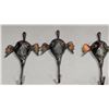 Image 1 : Ornate Elephant-Head Metal Wall Hooks