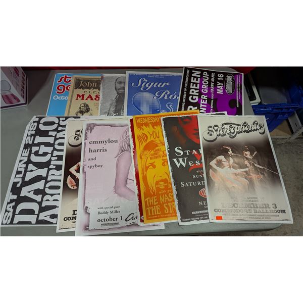 Assorted Concert Posters & Handbills w/ Stereophonics, Emmylou Harris, Sigur Rós & More