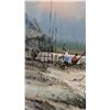 Image 2 : Somchai Signed Thai Village Landscape Watercolor - Framed