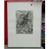 Image 1 : Signed European Castle Architectural Etching - Framed