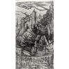 Image 2 : Signed European Castle Architectural Etching - Framed
