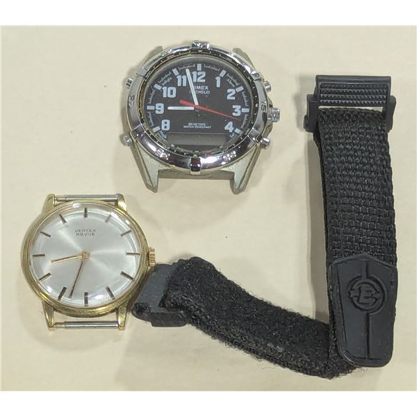 Verex Revue & Timex Watch Faces & Fabric Strap