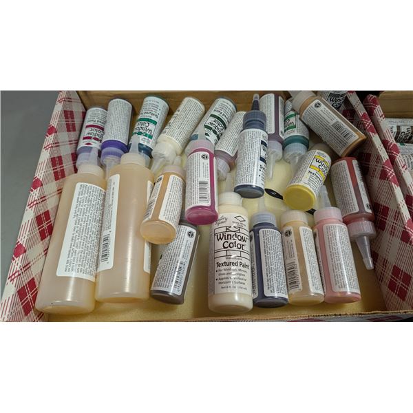 Plaid Gallery Glass Window Color Paint & Liquid Leading Assortment