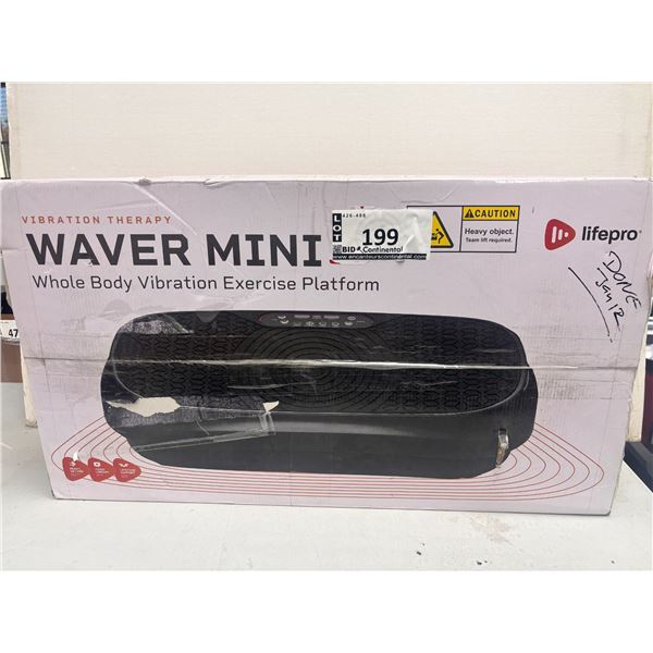 LIFEPRO WAVER MINI VIBRATION THERAPY EXERCISE PLATFORM #LP-WVRM-BLK