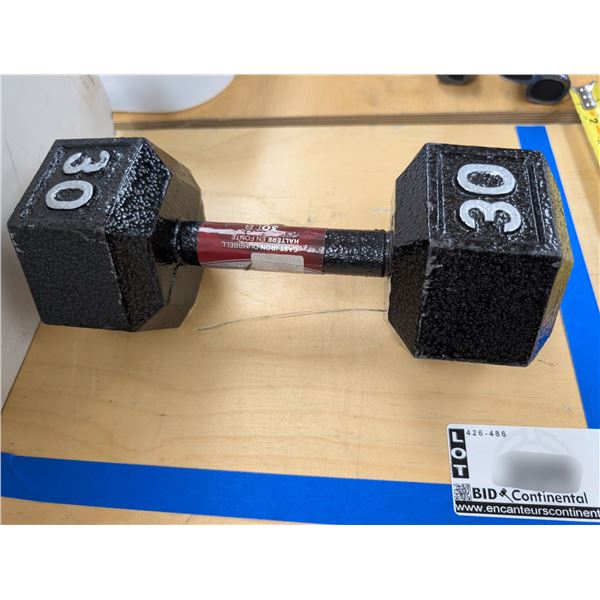 CAP 30LB CAST IRON DUMBBELL