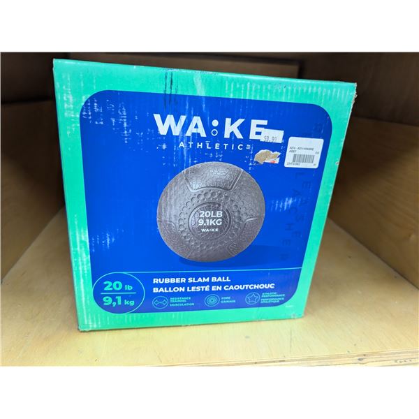 WAKE ATHLETICS 20LB SLAM BALL