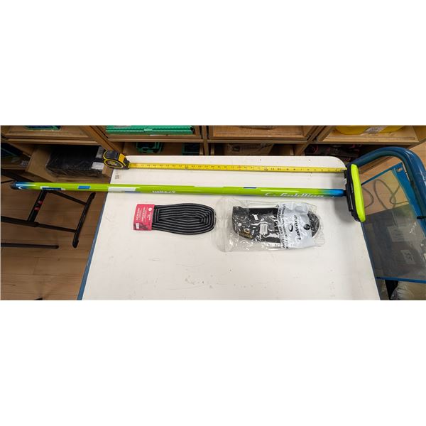 CURLING SET: BROOM (GOLDLINE IMPACT GREEN) SLIPPER AND GRIPPER (SMALL)