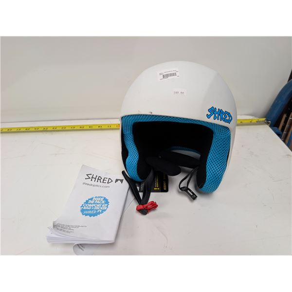 SHRED HELMET XS-S (WHITE/BLUE)