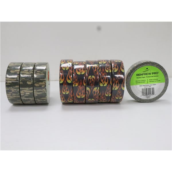 LOT OF 9 STICK TAPE RENFREW PRO 24mm x 18M ASSORTED PRINTS