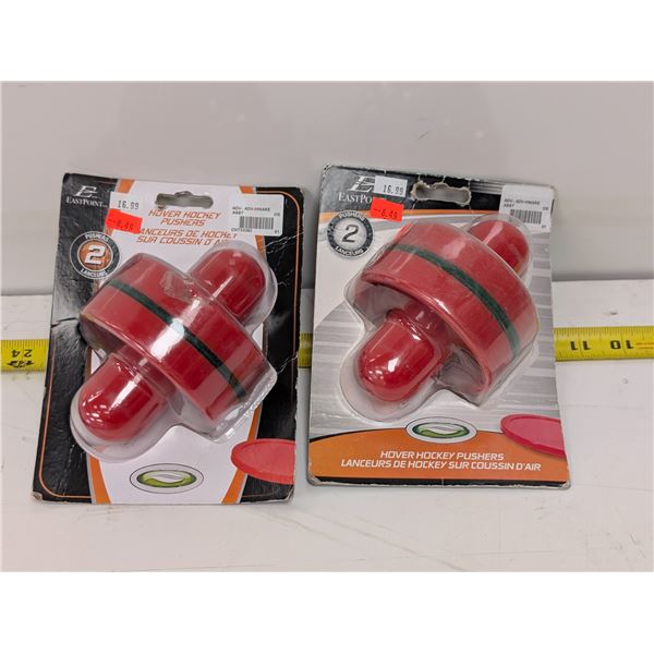 LOT OF 2 PAIRS OF HOVER HOCKEY PUSHERS