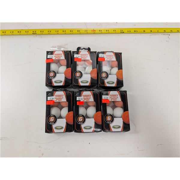 LOT OF 6 (6-PACK) EASTON TOURNAMENT FOOSBALLS