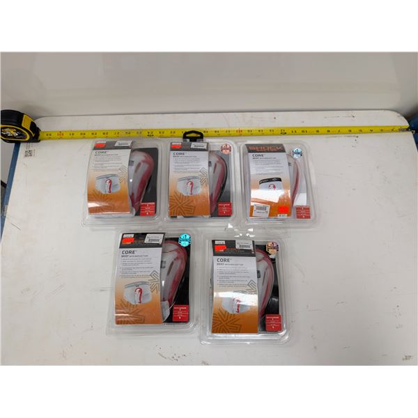 LOT OF 5 SHOCK DOCTOR CORE (BRIEF WITH BIOFLEX CUP) SMALL