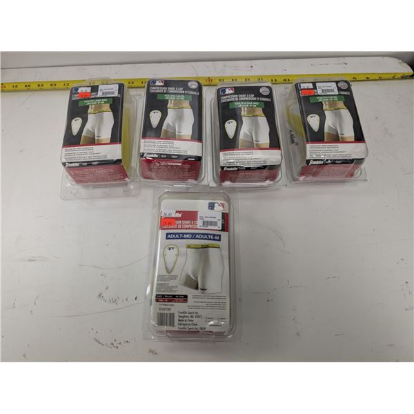 LOT OF 5 FRANKLIN COMPRESSION SHORT & CUP (ASSORTED SIZES)