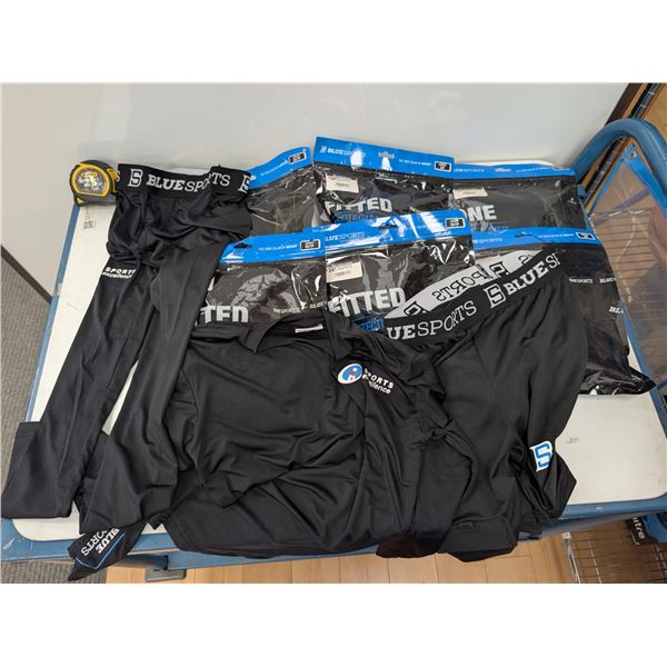 LOT OF 9 ASST BLUE SPORTS JUNIOR CLOTHING -ASST SIZES