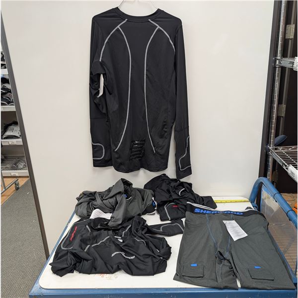 LOT OF 6pcs SHERWOOD SENIOR JOCK PANTS & LONG SLEEVE TOPS -ASST SIZES