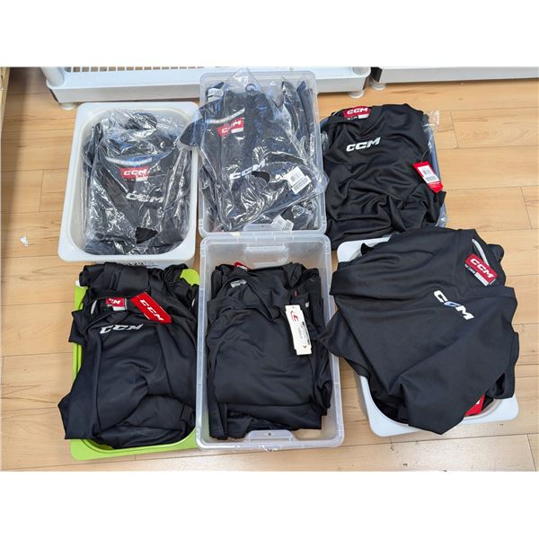 LOT OF 59pcs ASSORTED YOUTH / JUNIOR & INTERMEDIATE PRACTICE SWEATERS -BLACK -ASST SIZES