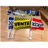 Image 1 : LOT OF 25+ ASSORTED CAR-WINDOW FLAGS