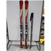 Image 1 : *USED* ATOMIC ALPINE SKIS 168cm WITH BINDINGS AND POLES