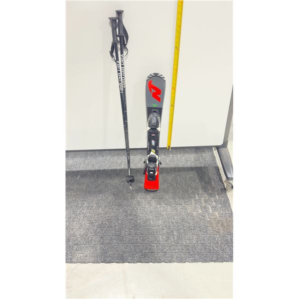 *USED* NORDICA ALPINE SKIS 70cm WITH BINDINGS AND POLES