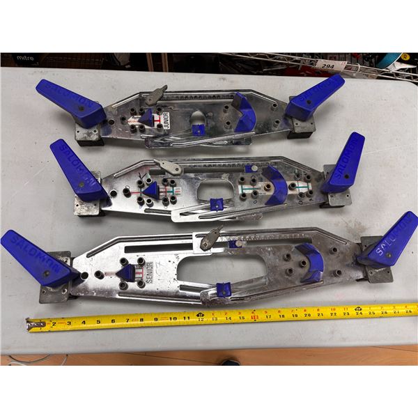LOT OF 3 ASST SALOMON SKI MOUNTING TEMPLATES