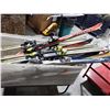 Image 5 : LOT OF 10 **USED** ASSORTED ALPINE SKIS WITH BINDINGS