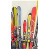 Image 3 : LOT OF 10 **USED** ASSORTED ALPINE SKIS WITH BINDINGS