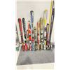 Image 1 : LOT OF 10 **USED** ASSORTED ALPINE SKIS WITH BINDINGS
