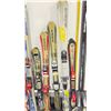Image 3 : LOT OF 10 **USED** ASSORTED ALPINE SKIS WITH BINDINGS
