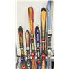 Image 2 : LOT OF 10 **USED** ASSORTED ALPINE SKIS WITH BINDINGS