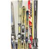 Image 3 : LOT OF 10 **USED** ASSORTED ALPINE SKIS WITH BINDINGS